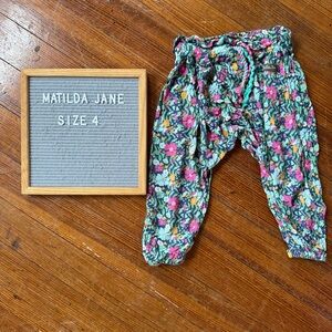 Matilda Jane Brilliant Daydream jogger pants size 4